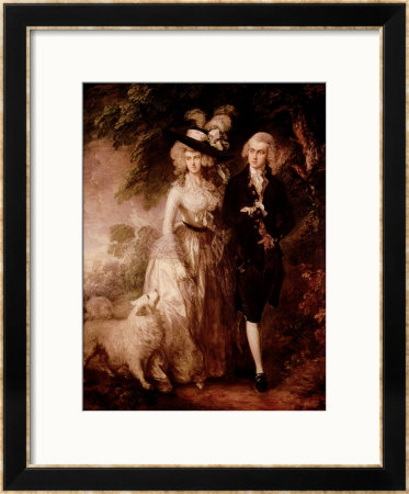 Mr. And Mrs. William Hallett (The Morning Walk), Circa 1785 by Thomas Gainsborough Pricing Limited Edition Print image