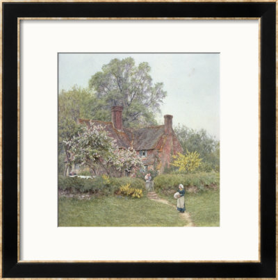 Cottage At Chiddingfold by Helen Allingham Pricing Limited Edition Print image
