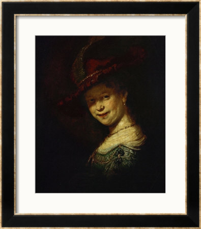 Saskia Van Uylenburgh (Rembrandt's Wife Whom He Married In 1634) by Rembrandt Van Rijn Pricing Limited Edition Print image