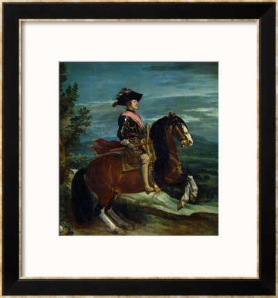 Equestrian Portrait Of King Philip Iv (1605-1665) by Diego Velázquez Pricing Limited Edition Print image