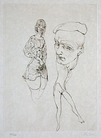 L'homme A La Casquette by Hans Bellmer Pricing Limited Edition Print image