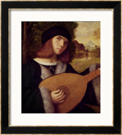 The Lute Player by Giovanni De Busi Cariani Pricing Limited Edition Print image