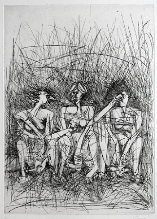 Accoucheuses (2Eme Etat) by Louis Cane Pricing Limited Edition Print image