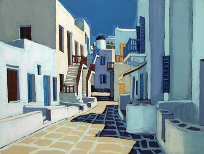 Mykonos : Ruelle by Jean Claude Quilici Pricing Limited Edition Print image