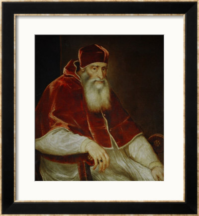 Pope Paul Iii Farnese (1468-1549) by Titian (Tiziano Vecelli) Pricing Limited Edition Print image