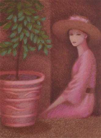 Femme A La Fenetre by Annie Retivat Pricing Limited Edition Print image