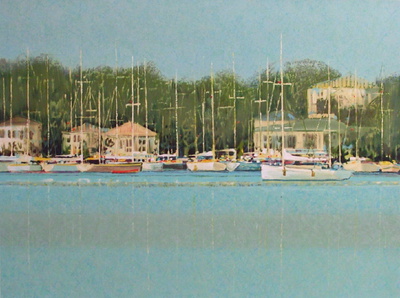 Les Voiiiers Au Port by André Bourrié Pricing Limited Edition Print image