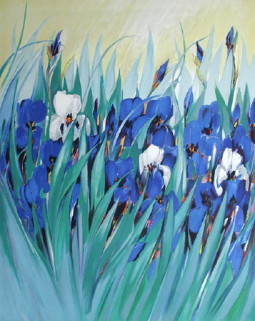 Jardin D'iris Ii by Claude Hemeret Pricing Limited Edition Print image