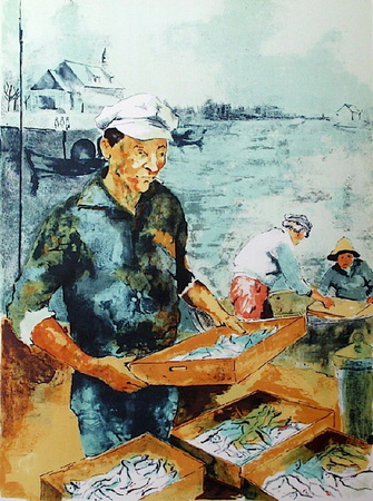 Retour De Peche by Victor Viko Pricing Limited Edition Print image