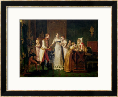 Marie-Louise (1791-1847) Of Austria Bidding Farewell To Her Family In Vienna 13Th March 1810, 1812 by Pauline Auzou Pricing Limited Edition Print image
