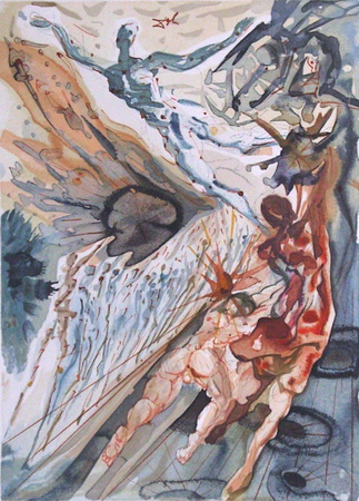 Dc Purgatoire 26 - Rencontre De Deux Troupeaux... by Salvador Dali Pricing Limited Edition Print image