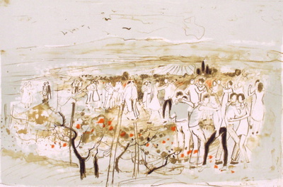 La Fête Des Vendanges Ii by Michel Jouenne Pricing Limited Edition Print image