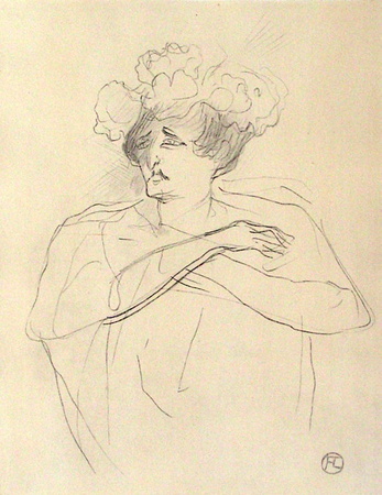 Dessins : Mademoiselle G. Dans Messaline by Henri De Toulouse-Lautrec Pricing Limited Edition Print image