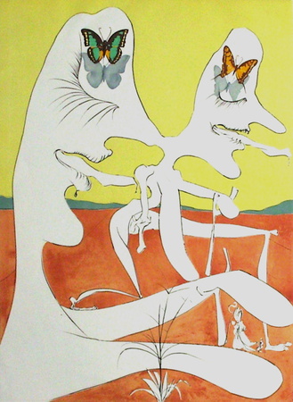 Papillons De L'anti-Matiere by Salvador Dali Pricing Limited Edition Print image