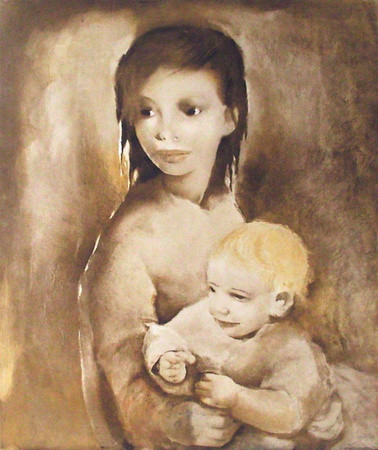 Femme Et Enfant by Mariette Lydis Pricing Limited Edition Print image