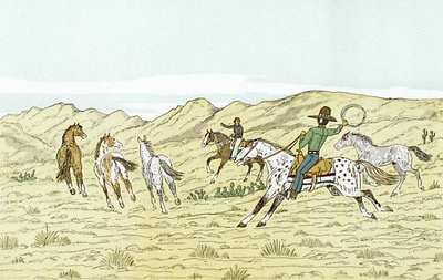 Des Chevaux Et Des Hommes : Les Indiens Navajos by Vincent Haddelsey Pricing Limited Edition Print image