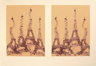 La Danse Des Tour Eiffel Ii by Pol Bury Pricing Limited Edition Print image