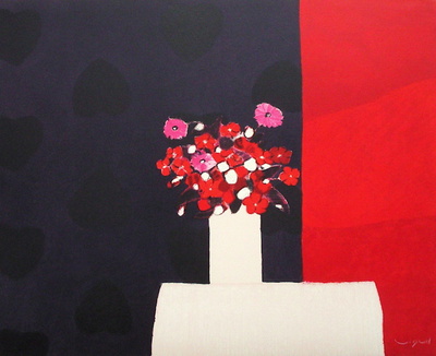 Petit Bouquet Rouge by André Vigud Pricing Limited Edition Print image