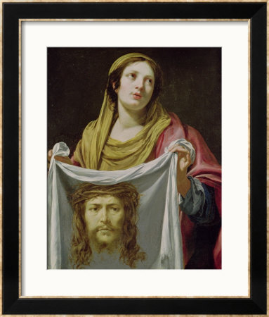 St. Veronica Holding The Holy Shroud by Simon Vouet Pricing Limited Edition Print image