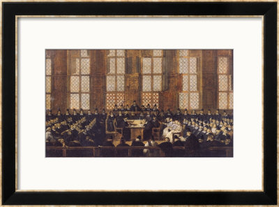 The Appeal Of The Dissident Bishops At The Sorbonne, 5Th March 1717 by Nicolas Vleughels Pricing Limited Edition Print image