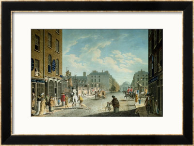 Capel Street With The Royal Exchange, Dublin, 1800 by James Malton Pricing Limited Edition Print image