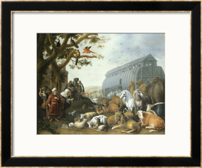 The Animals Entering Noah's Ark, 1650 by Giovanni Battista Benvenuti Pricing Limited Edition Print image