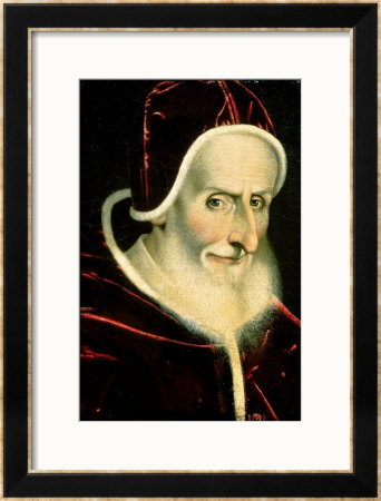 Portrait Of Pope Pius V (Michele Ghislieri) (1504-72) 1576-80 by Scipione Pulzone Pricing Limited Edition Print image