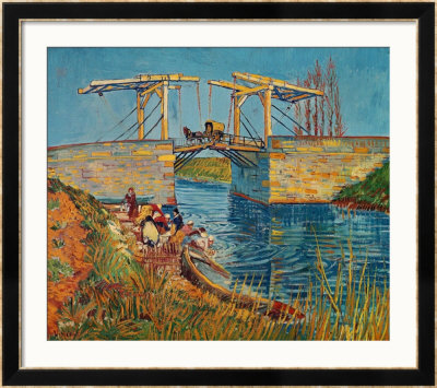 The Drawbridge At Arles With A Group Of Washerwomen, C.1888 by Vincent Van Gogh Pricing Limited Edition Print image