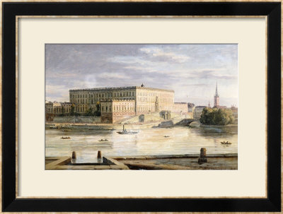 The Royal Palace, Stockholm, 1848 by Martius Rorbye Pricing Limited Edition Print image
