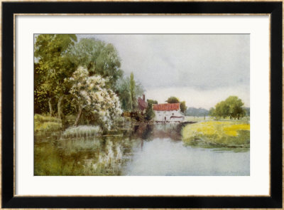 Essex Scenery: Passingford Mill On The Roding by L. Burleigh Pricing Limited Edition Print image