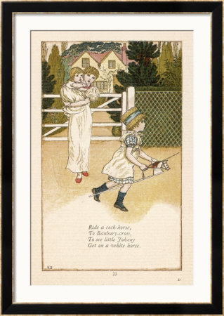 Ride A Cock-Horse by Kate Greenaway Pricing Limited Edition Print image