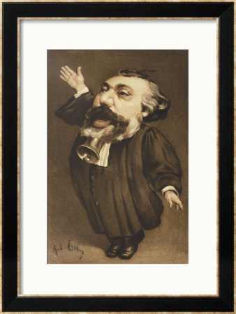 Leon Michel Gambetta French Lawyer And Statesman by André Gill Pricing Limited Edition Print image