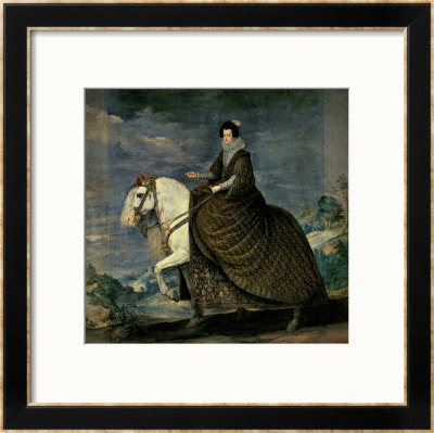 Equestrian Portrait Of Queen Isabella Of Bourbon, Wife Of Philip Iv by Diego Velazquez Pricing Limited Edition Print image