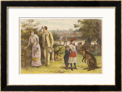 Australians Celebrate Christmas At The Height Of Summer With A Picnic by G.C. Kilburne Pricing Limited Edition Print image