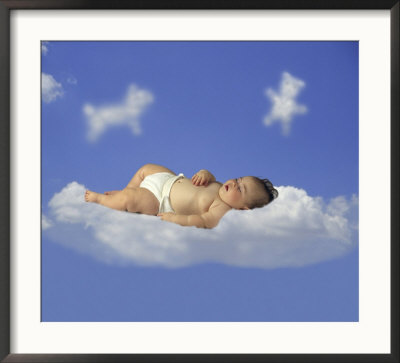Baby Sleeping In Clouds by Kevin Leigh Pricing Limited Edition Print image