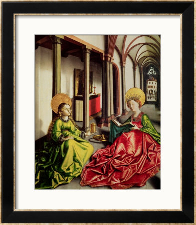 St. Mary Magdalene And St. Catherine Of Alexandria by Konrad Witz Pricing Limited Edition Print image