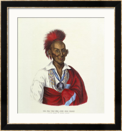 Ma-Ka-Tai-Me-She-Kiah (Black Hawk-A Saukie Brave) by Charles Bird King Pricing Limited Edition Print image