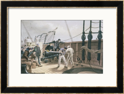 Splicing The Cable After The First Accident On Board The Great Eastern, July 25Th, 1865 by Robert Dudley Pricing Limited Edition Print image