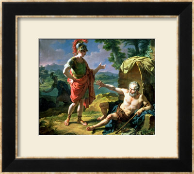 Alexander And Diogenes, 1818 by Nicolas Andre Monsiau Pricing Limited Edition Print image