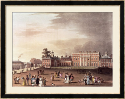 Queen's Palace, St. James's Park, From Ackermann's Microcosm Of London by Thomas Rowlandson Pricing Limited Edition Print image