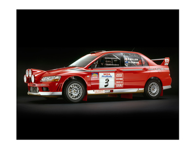 Lancer Evo V11 Side - 2002 by Rick Graves Pricing Limited Edition Print image