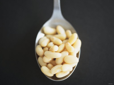 White Beans On Spoon by David Loftus Pricing Limited Edition Print image