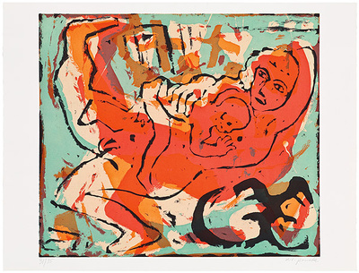 Frau Mit Kind by A. R. Penck Pricing Limited Edition Print image