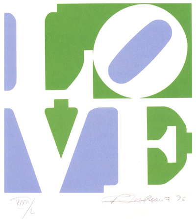 The Book Of Love, C.1996, 9/12 by Robert Indiana Pricing Limited Edition Print image