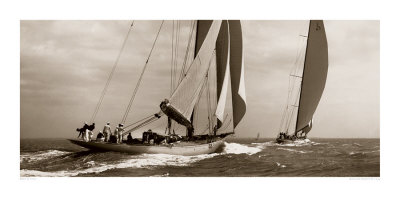 Astra And Shamrock V by Beken Of Cowes Pricing Limited Edition Print image