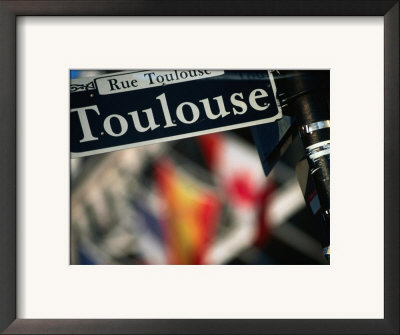 Toulouse Street Sign New Orleans, Louisiana, Usa by John Hay Pricing Limited Edition Print image