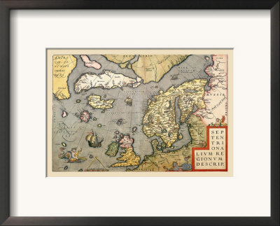 Map Of North Sea by Abraham Ortelius Pricing Limited Edition Print image