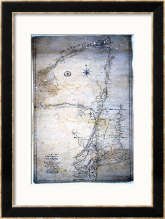 New York, Part Of New England And New France 1759 by F. Pfister Pricing Limited Edition Print image