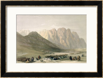 Encampment Of The Aulad-Said, Mount Sinai, February 18Th 1839 by David Roberts Pricing Limited Edition Print image