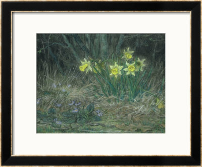 Narcissi And Violets, Circa 1867 by Jean-Francois Millet Pricing Limited Edition Print image
